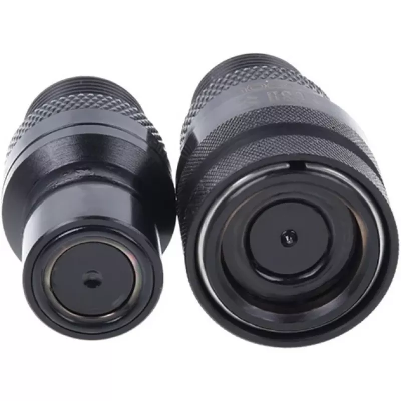 Eiszapfen Schnellverschlusskupplungsset mit Doppel Schottverschraubung G1/4 IG - Deep Black (schwarz (matt), für weiche Schläuche (PVC, Silikon, Neopr