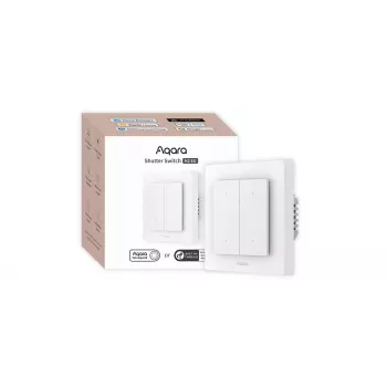 Inteligentny przełącznik do rolet Aqara DS-K02D — centralna jednostka sterująca roletami (Thread, Zigbee, Bluetooth)
