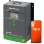 MPPT Regulator ładowania solarnego QOLTEC 80A z czujnikiem temperatury, 12/24/36/48V, LCD, Bluetooth, APP, GEL/LiFePO4