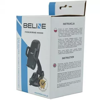 Uchwyt samochodowy na telefon Beline Beli02131 2w1 z mocowaniem na przednią szybę i regulowanym kątem nachylenia