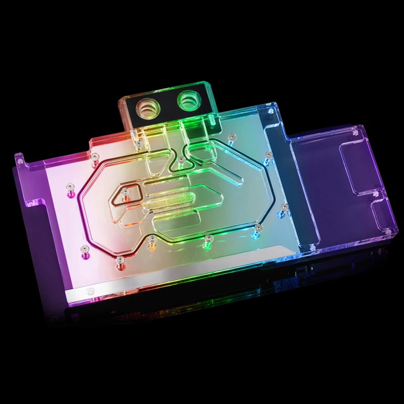 Bitspower International Bitspower BP-VG3080AST - przezroczysty - blok wodny - ciecz - akryl - miedź - nikiel - ASUS ROG Strix GeForce RTX 3080 - 153 mm