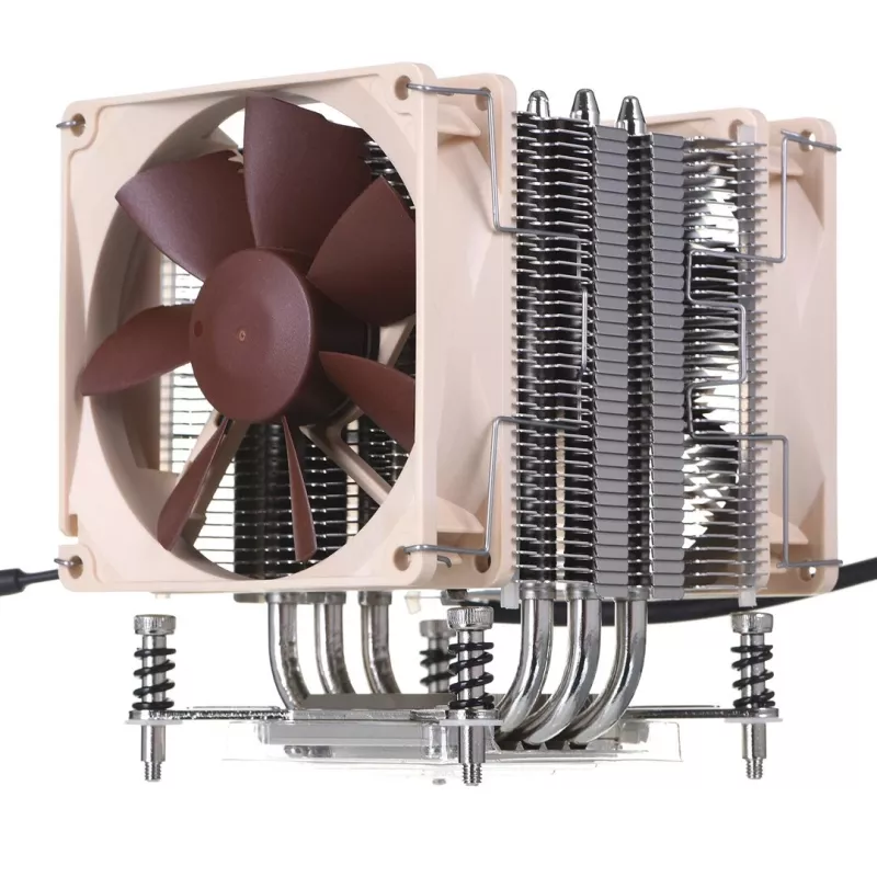 Chłodzenie procesora Noctua NH-U9DX i4, aluminiowy radiator z dwoma wentylatorami 92 mm, wysokość 125 mm, dla LGA 2011-v3