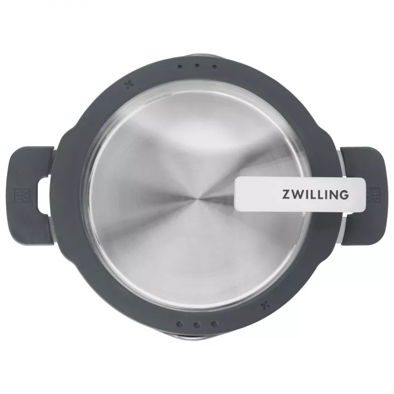 ZWILLING zestaw garnków stal nierdzewna SIMPLIFY 5 szt. — można myć w zmywarce i piekarniku, szklane pokrywki, odpowiednie do płyt ceramicznych