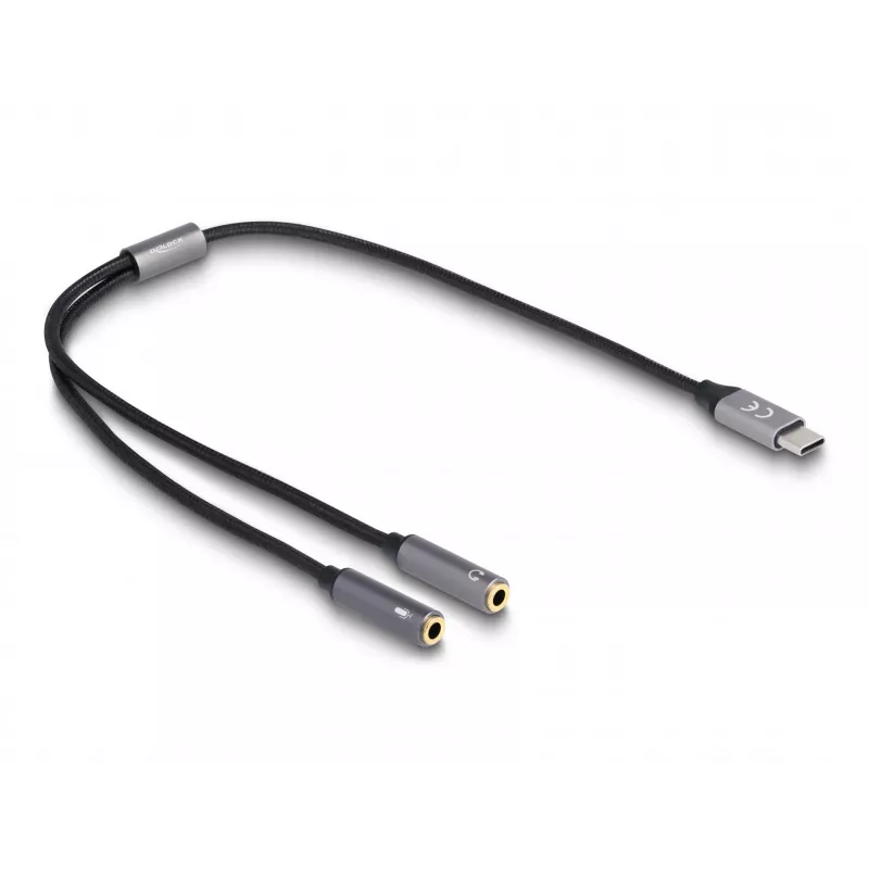 Adapter USB Type-C DAC DeLOCK 66616 24 bity 96 kHz 2 x 3,5 mm