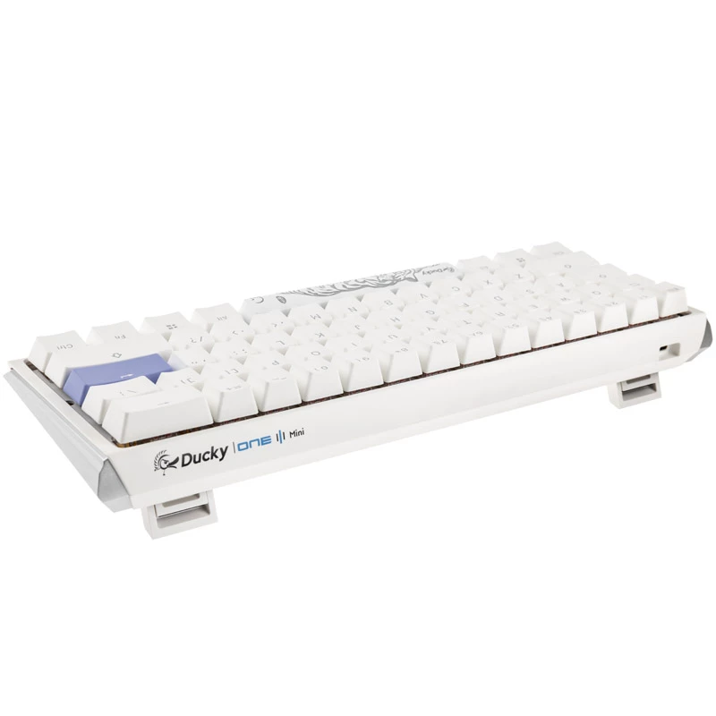 Ducky One 3 Classic Pure Biały Mini Gaming klawiatura, RGB LED - MX-Czerwony (US) (DKON2161ST-RUSPDPWWWSC1)