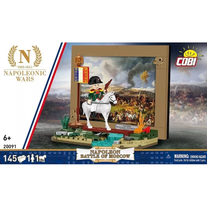 Zestaw konstrukcyjny Cobi Bitwa pod Moskwą Napoleona 145 elementów model historyczny diorama