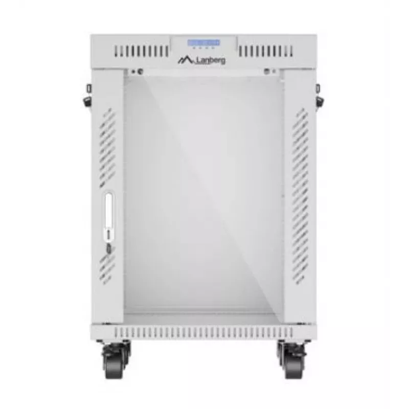 Szafa rack Lanberg FF01-6615-12SL 15U wolnostojąca szary