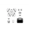 Dron DJI Flip 4 z kamerą 48 MP, 4K (3840x2160), akumulatorem 3110 mAh, 16 m/s, zasięgiem 14 000 m, 4 wirnikami, 0,249 kg, czarno-biały