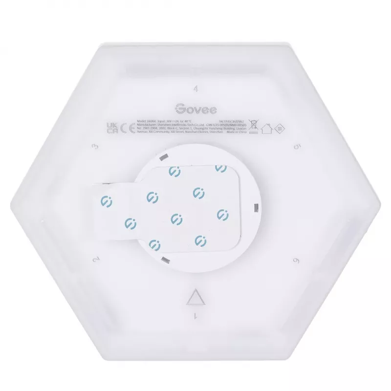 Inteligentne panele LED Govee B6066 Hexa Pro RGBIC Bluetooth Wi‑Fi 10 szt.