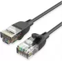 Kabel sieciowy Vention IBIBG Cat6A UTP cienki kabel krosowy, 1,5 m, czarny