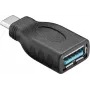 Adapter USB 3.0 SuperSpeed, czarny - męski USB-C > żeński USB 3.0 (Typ A)
