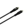 Kabel USB typu C do typu C Tellur TLL155471, 1 m, 3 A, 60 W PD, nylonowy oplot, czarny