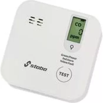 Alarm tlenku węgla Stabo CO Alarm IV Wireless, zasilany bateriami 3V, biały