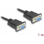 DeLOCK 86823 Kabel szeregowy Czarny 1 m DB-9