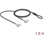 kabel Lock Navilock 20935 Czarny srebrny 1.8m