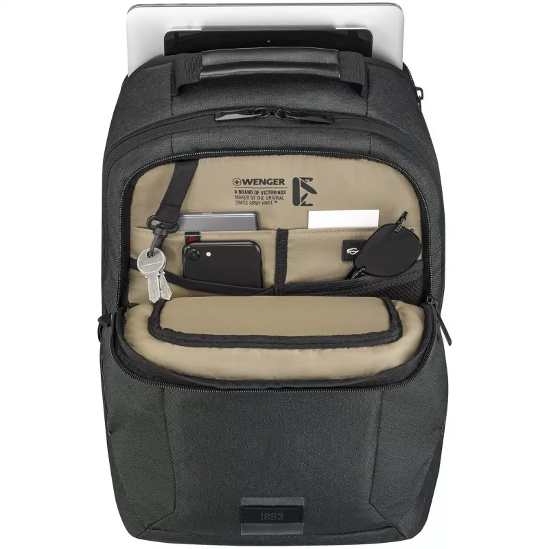 WENGER MX ECO Professional 40,64cm 16Zoll plecak na laptopa z kieszenią na tablet 25,4cm 10Zoll węgiel drzewny