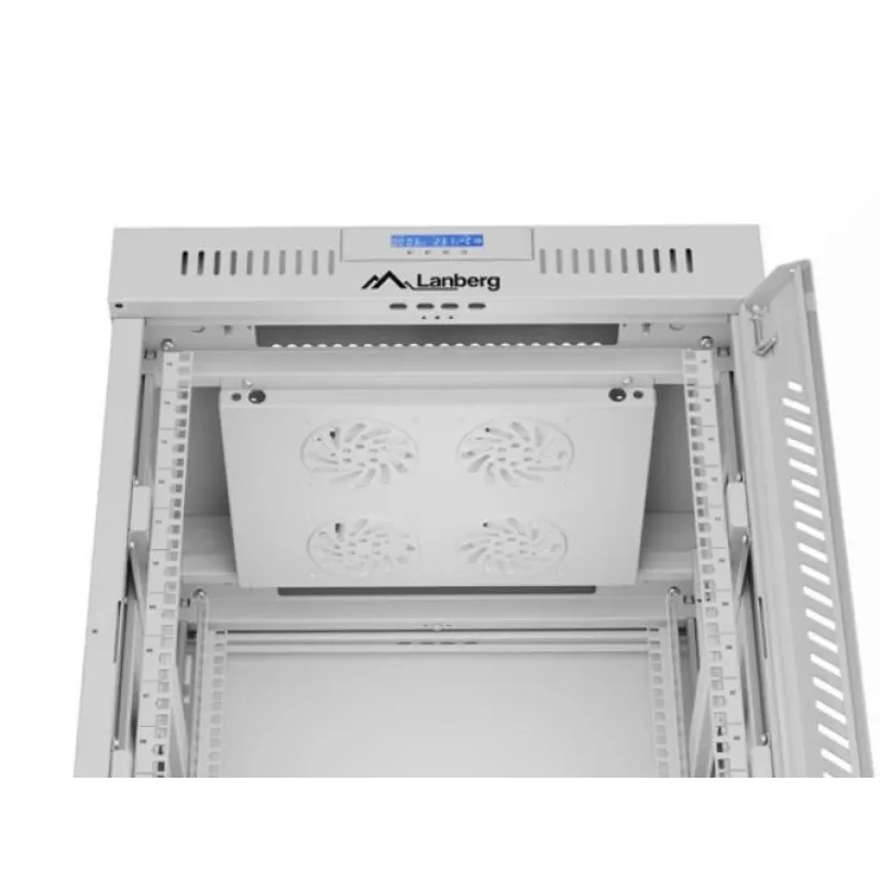 Szafa rack Lanberg FF01-6615-12SL 15U wolnostojąca szary