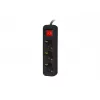 Przedłużacz zasilający Lanberg PS1-03F-0150-BK 1,5 m 3 gniazda AC wewnętrzny czarny