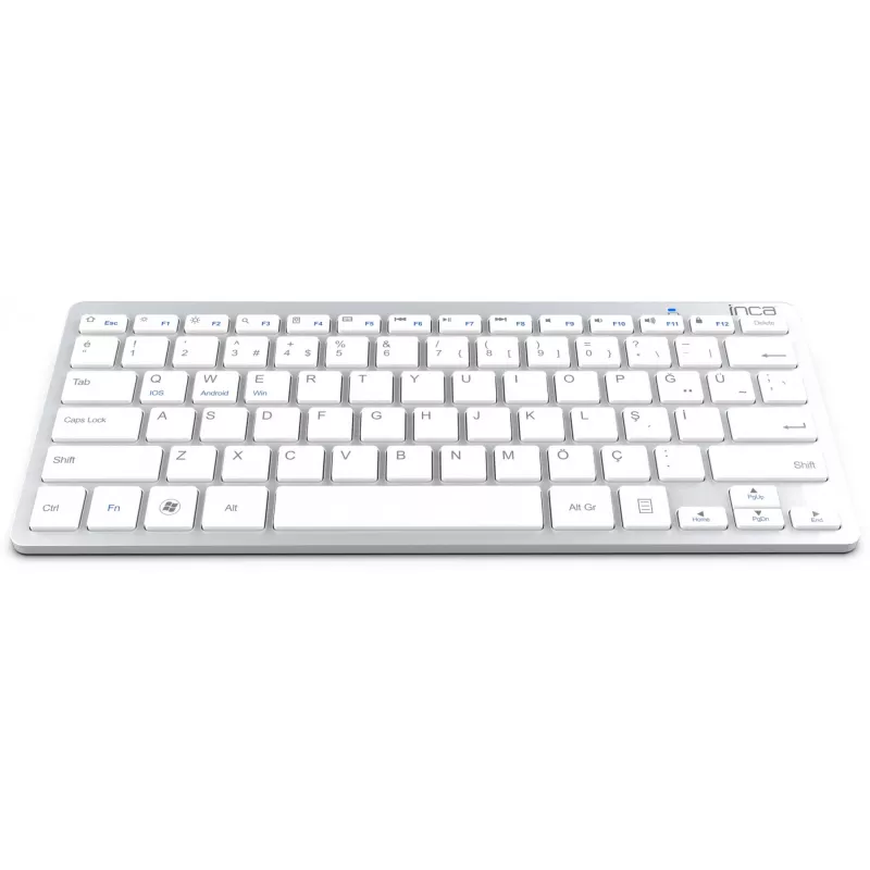 Klawiatura bezprzewodowa Inca IBK-569BT Bluetooth 78 klawiszy metaliczny srebrny