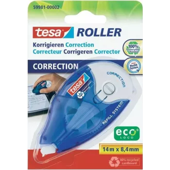 Korektor w taśmie Tesa 59981 — 8,4 mm szerokość taśmy, 14 m długość, biały