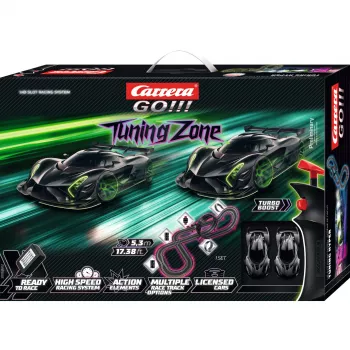 Zestaw do wyścigów slot car CARRERA GO!!! Tuning Zone 5,3 m długości toru
