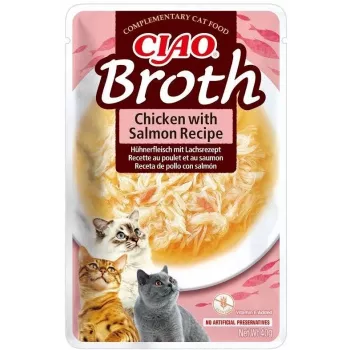 INABA Ciao Broth Chicken & Salmon - przysmaki dla kotów - 40g