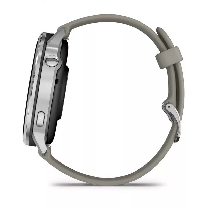 Smartwatch Garmin Venu 4 1.4 cal AMOLED GPS Wi-Fi 45mm Srebrny
