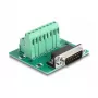 DeLOCK D-Sub 15 pin męski do listwy zaciskowej na szynę DIN 58 mm x 61 mm x 30 mm