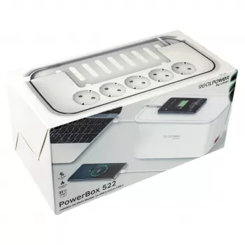 Przedłużacz sieciowy RealPower PowerBox 522 1,5 m 5 gniazd AC Wewnętrzny Biały