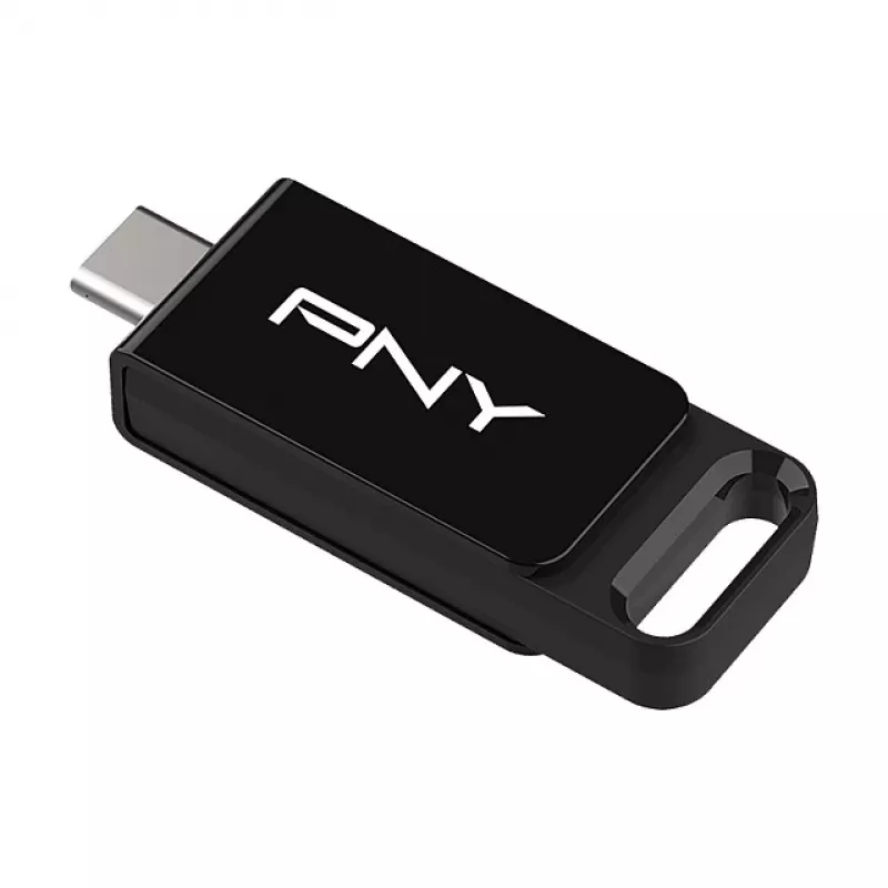 PNY Elite, 64 GB, USB Type-C, 3.2 Gen 1 (3.1 Gen 1), 120 MB/s, Dia, Czarny