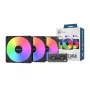 Montech GF120 V2 ARGB Moduł wentylatora do obudowy komputera 12 cm Czarny 3 szt.