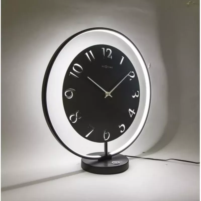 Zegar NeXtime 5188zw Ting, 41x40 cm, Czarny