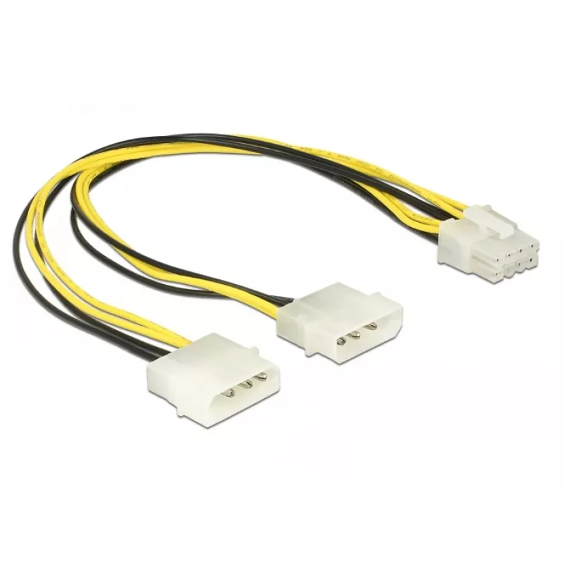 Wewnętrzny kabel zasilający DeLOCK 85453 0,3 m 8-pin EPS12V męski