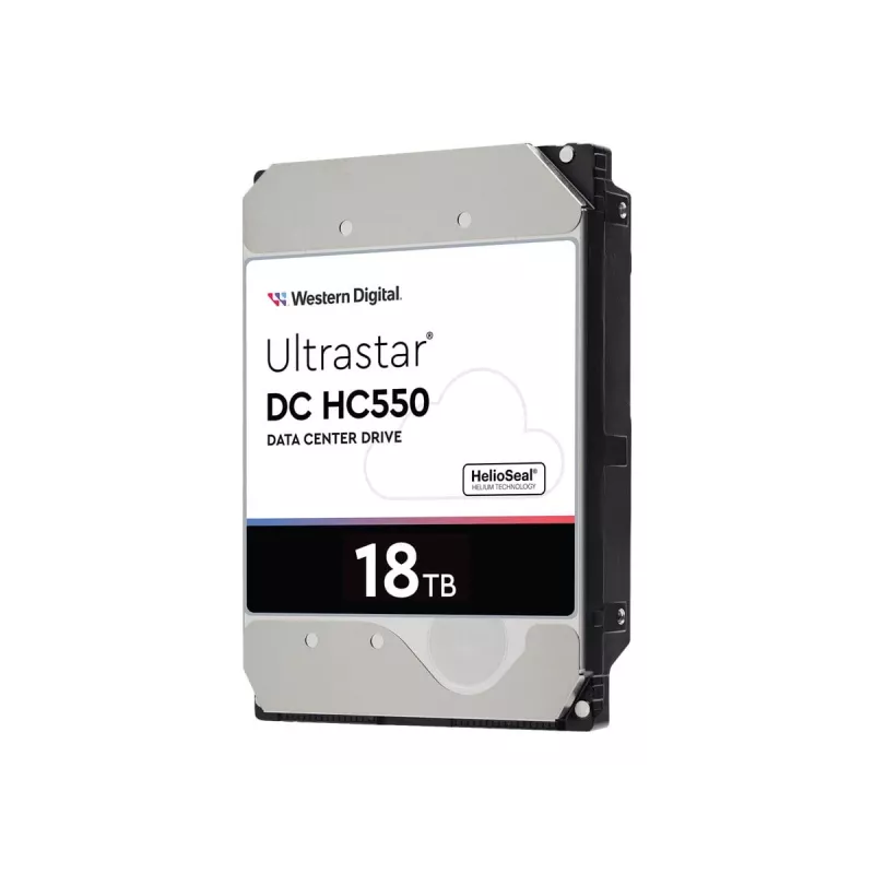 Western Digital Ultrastar DC HC550 18 TB 3,5 cala SAS 12 Gb/s dysk twardy HDD klasy enterprise, 7200 obr./min, 512 MB (0F38353 / WUH721818AL5204)
