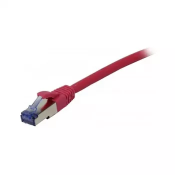 Kabel krosowy RJ45 - CAT6A 500Mhz - 1,5m - różowy - S-STP(S/FTP) - testowany pod kątem komponentów (certyfikat GHMT) - AW