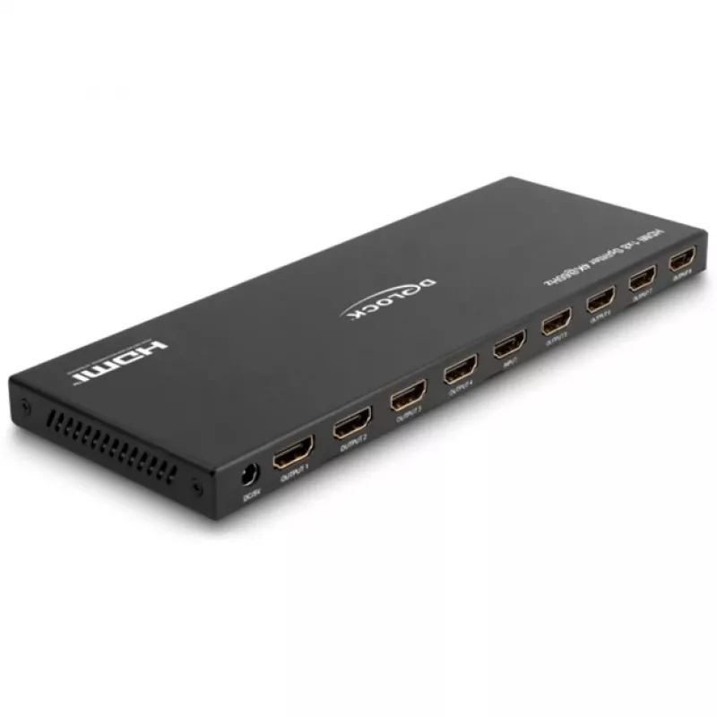 DeLOCK HDMI Splitter 1 x HDMI wejście do 8 x HDMI wyjście 4K 60 Hz