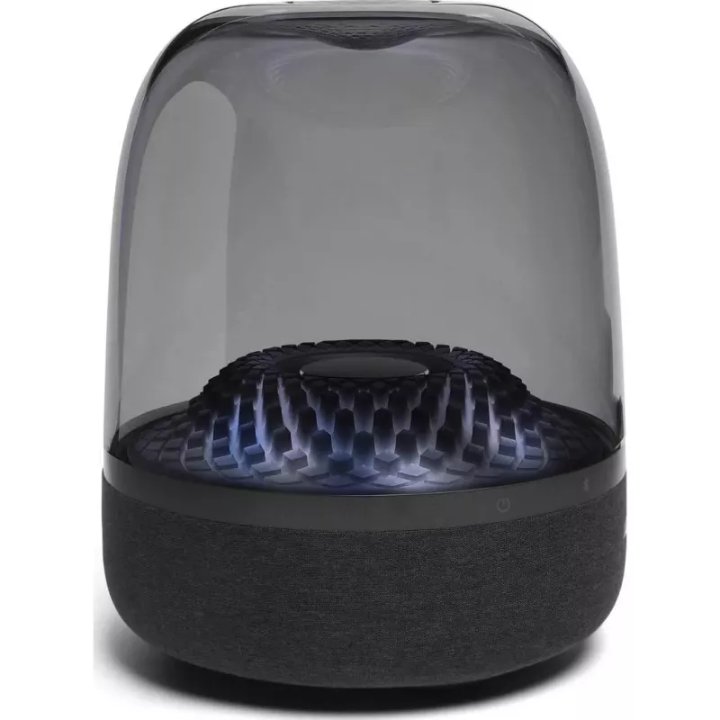 Przenośny głośnik bezprzewodowy Harman/Kardon Aura Studio 4 — 100 W, 3 przetworniki, 45–20000 Hz, Czarny/Przezroczysty