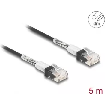 Kabel sieciowy DeLOCK RJ45 80392 Cat.6A 5m Czarny
