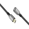 Przedłużacz USB 3.2 Gen2 Type-C żeński na męski, PD, 1m