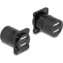 DeLOCK Moduł D-Type USB 2.0 Typ-A 2 x żeński do 2 x żeński