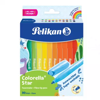 Pelikan 822336 - 30 kolorów - mieszane kolory - Okrągła końcówka - 0,6 mm - mieszane kolory - Atrament na bazie wody (822336)