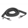 DeLOCK RJ45 kabel spiralny męski-męski Kat.5e 3 m czarny