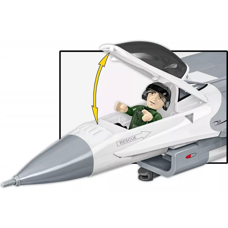 Zestaw konstrukcyjny Cobi F-16C Fighting Falcon — 463 elementy, model do sklejania w skali