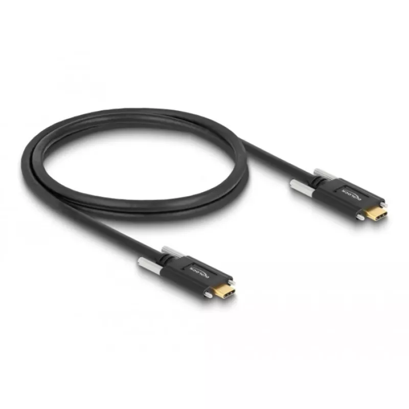 Kabel USB DeLOCK 83720 USB 3.2 Gen 2 1m USB C Czarny