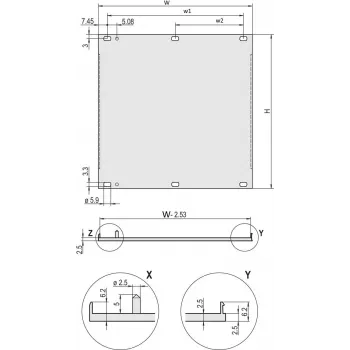 Panel przedni Schroff HF 4HE 63TE (20848270)