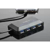 GEMBIRD ACT-HUB3C-4P — hub USB 3.2 Gen 1 z interfejsem hosta typu A do 4 × USB 3.2 Gen 1 typu C, 5000 Mbit/s, czarny