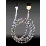Przewód LC-POWER USB-Micro-1M-8 1m czarno-srebrny, USB A na Micro-USB (LC-C-USB-MICRO-1M-8)