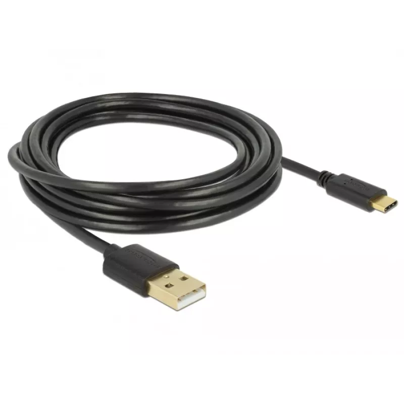 Kabel USB DeLOCK 85209 USB 2.0 3 m USB A USB C Czarny