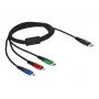 Kabel ładujący DeLOCK 3 w 1 USB Type-C na Lightning Micro USB 1 m