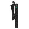 Ever Optima 5m Czarny 6 gniazd AC 250 V